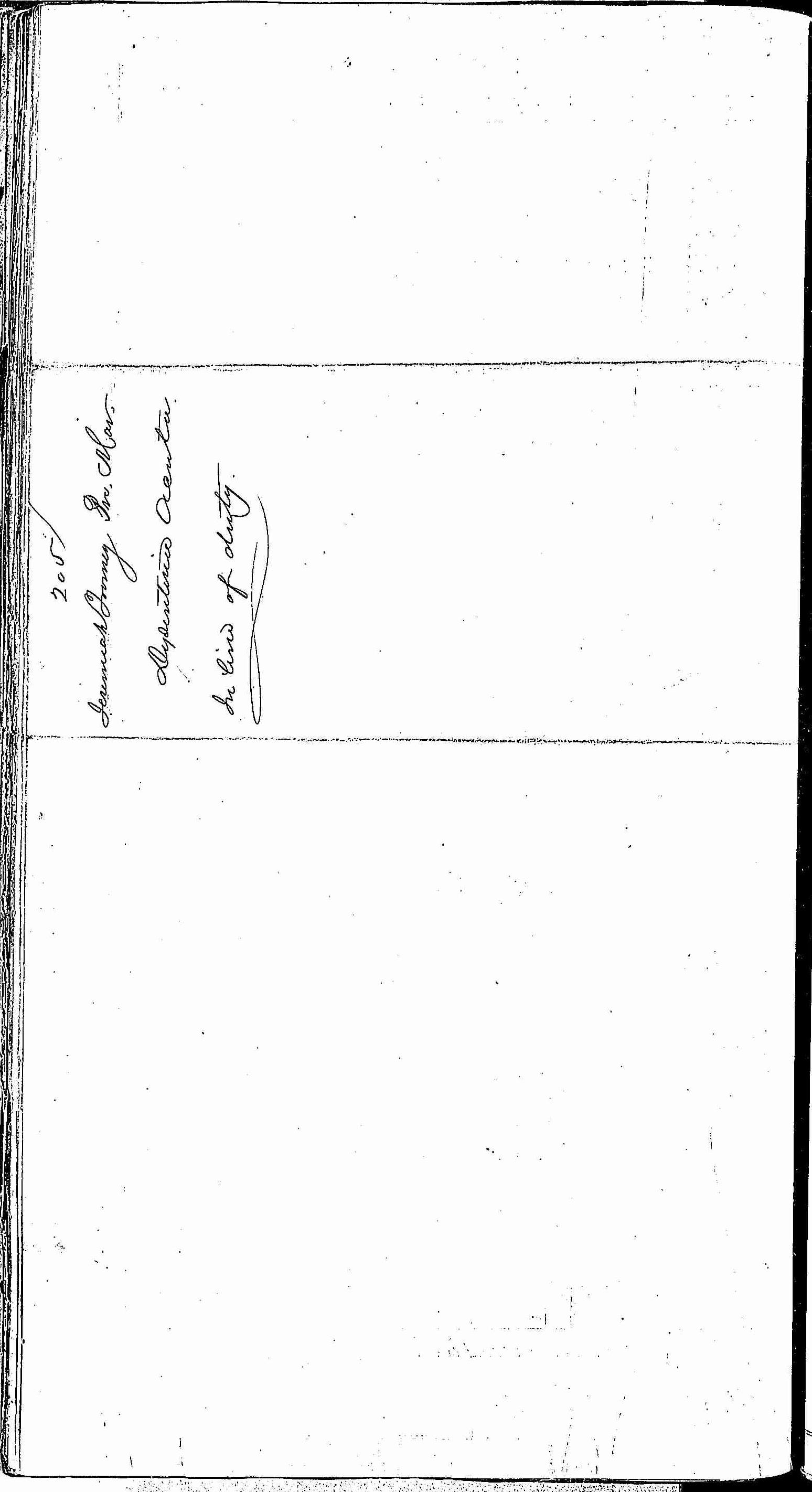 Entry for Jeremiah Tomey (page 2 of 2) in the log Hospital Tickets and Case Papers - Naval Hospital - Washington, D.C. - 1866-68