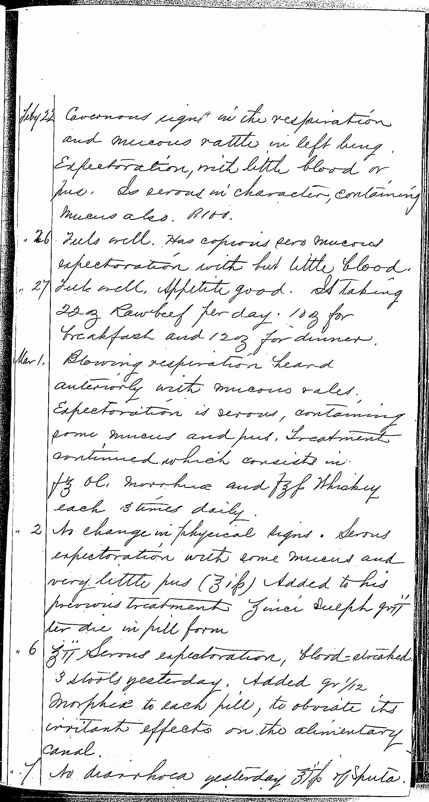 Entry for Bernard Drury (page 25 of 31) in the log Hospital Tickets and Case Papers - Naval Hospital - Washington, D.C. - 1868-69