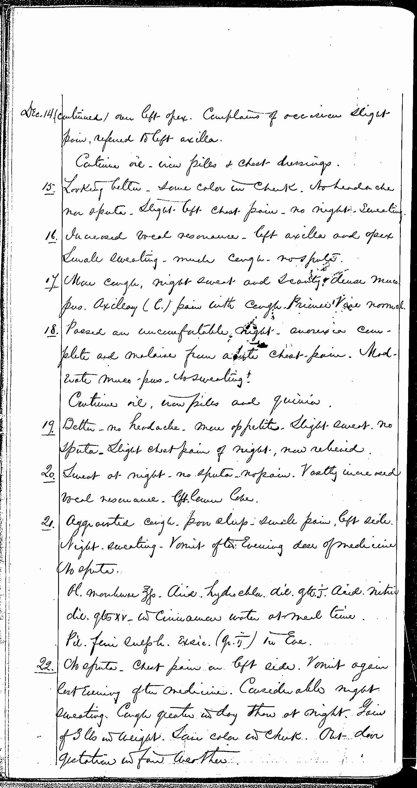 Entry for Richard Forn (page 10 of 21) in the log Hospital Tickets and Case Papers - Naval Hospital - Washington, D.C. - 1868-69