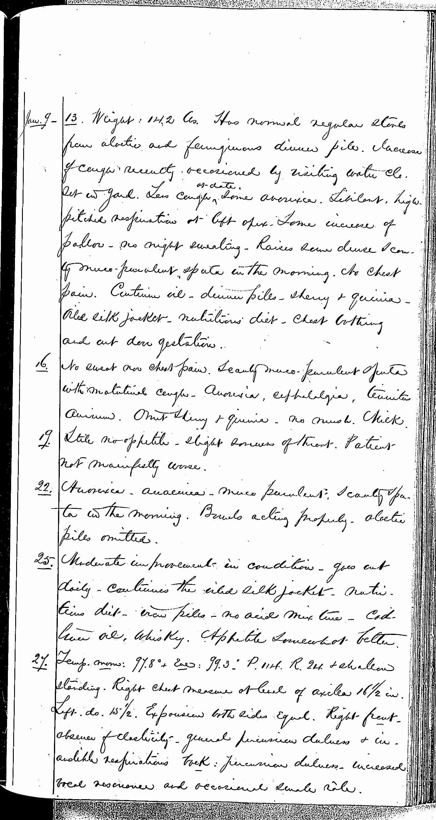 Entry for Peter C. Cheeks (page 5 of 16) in the log Hospital Tickets and Case Papers - Naval Hospital - Washington, D.C. - 1868-69