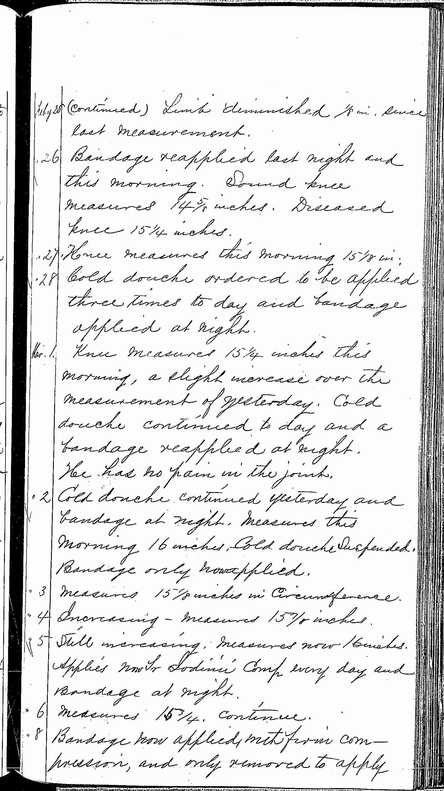 Entry for Henry James (page 3 of 8) in the log Hospital Tickets and Case Papers - Naval Hospital - Washington, D.C. - 1868-69