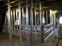 Third Floor - West Room Framing In (West Stairwell Opening) - September 17, 2010