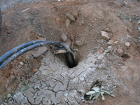 Geothermal/HVAC--Pipe sunk into 350 foot well - September 22, 2010