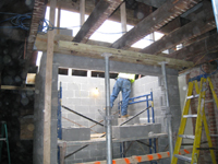 Third Floor--Elevator shaft opening in roof - October 11, 2010