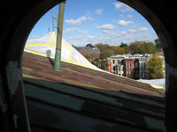 Roof--View north from east room - October 29, 2010