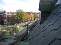 Roof--View east from north side of east room - October 29, 2010