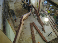 Ground Floor (Basement)- Installation of stair - November 3, 2010