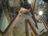 Ground Floor (Basement) - Installation of stair - November 3, 2010