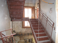 First Floor--West staircase installation - November 17, 2010
