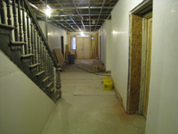 Ground Floor--View south to entrance - February 18, 2011