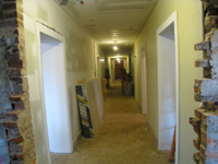 Ground Floor (Basement) --Looking east from west end of corridor (new main entrance) - April 9, 2011