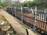 Fence--New installation along Pennsylvania Ave, near Tenth - April 20, 2011