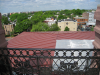 Roof--Looking west from Widow's Walk, with elevator enclosure in foreground - April 29, 2011