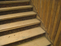 First Floor--Sanded staircase—detail - May 23, 2011