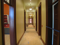 First Floor--Main corridor looking east from west end - June 2, 2011