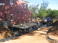 Grounds--Drainage trench for Carriage House extension - June 29, 2011