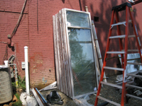 Carriage House--Windows for addition - July 9, 2011