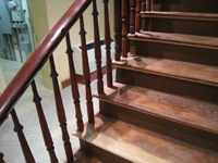 Ground Floor (Basement) --Detail of main staircase - July 18, 2011