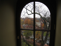 Third Floor--View out of north window of north west corner room - November 16, 2011