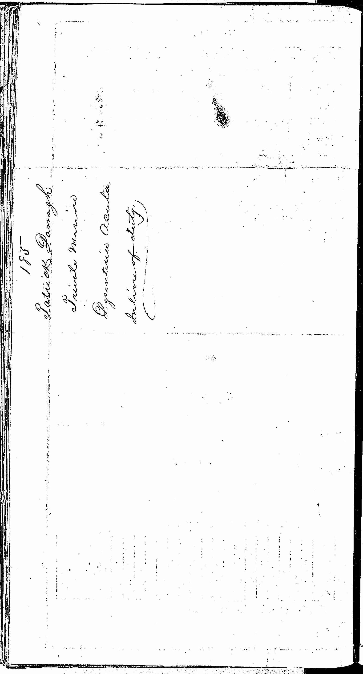 Entry for Patrick Darragh (page 2 of 2) in the log Hospital Tickets and Case Papers - Naval Hospital - Washington, D.C. - 1866-68