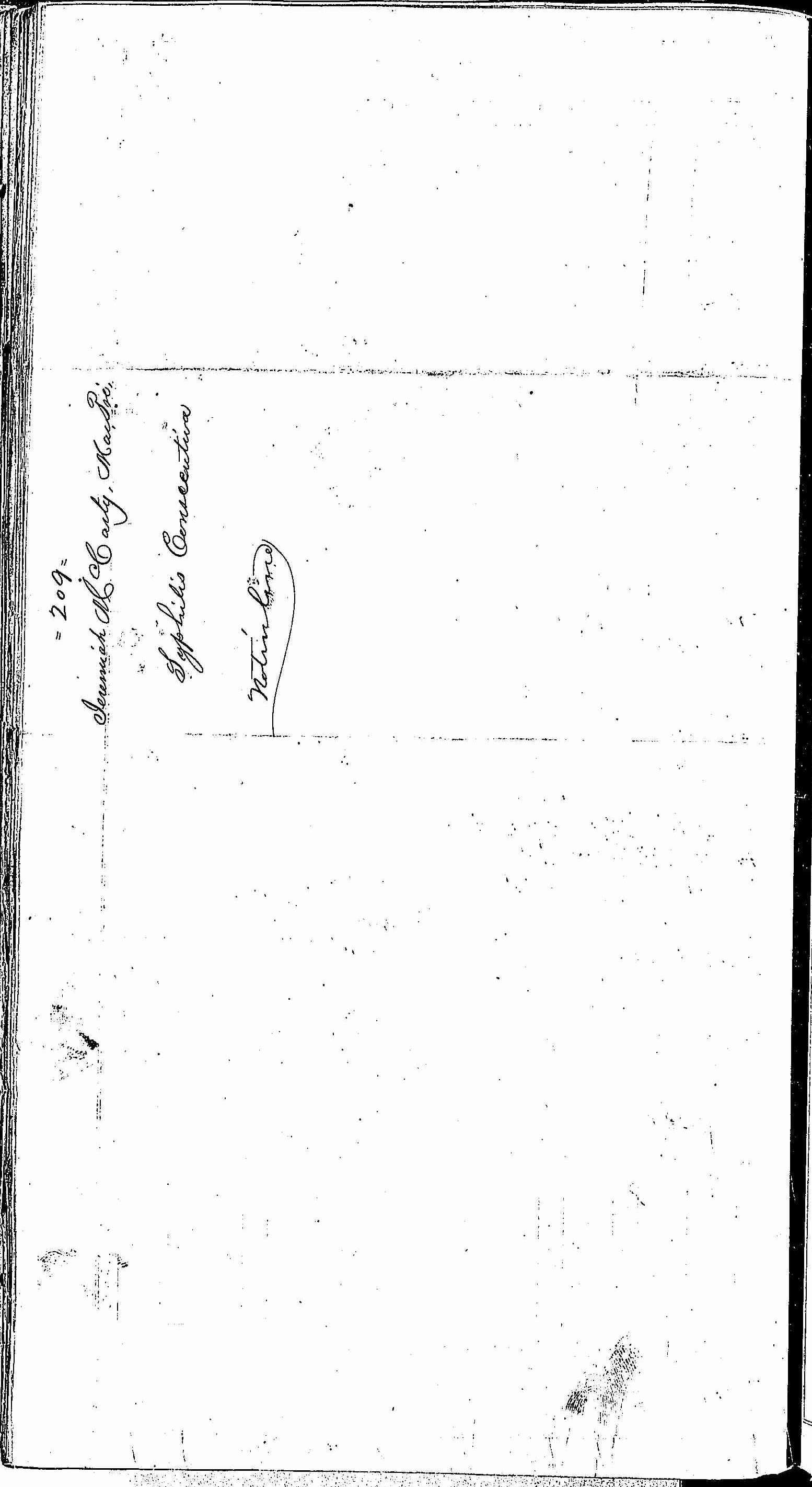 Entry for Jeremiah McCarty (page 2 of 2) in the log Hospital Tickets and Case Papers - Naval Hospital - Washington, D.C. - 1866-68