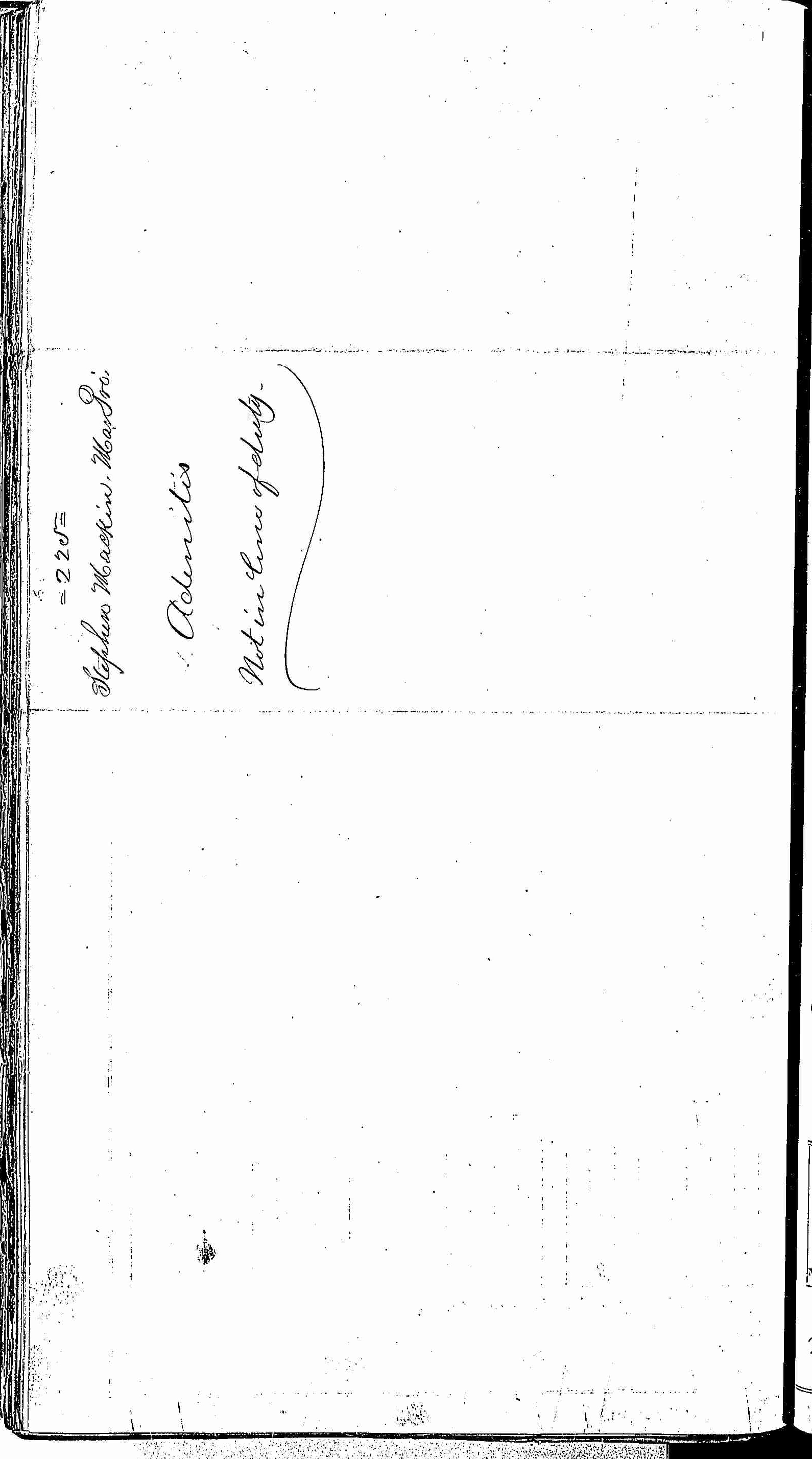 Entry for Stephen Mackin (page 2 of 2) in the log Hospital Tickets and Case Papers - Naval Hospital - Washington, D.C. - 1866-68