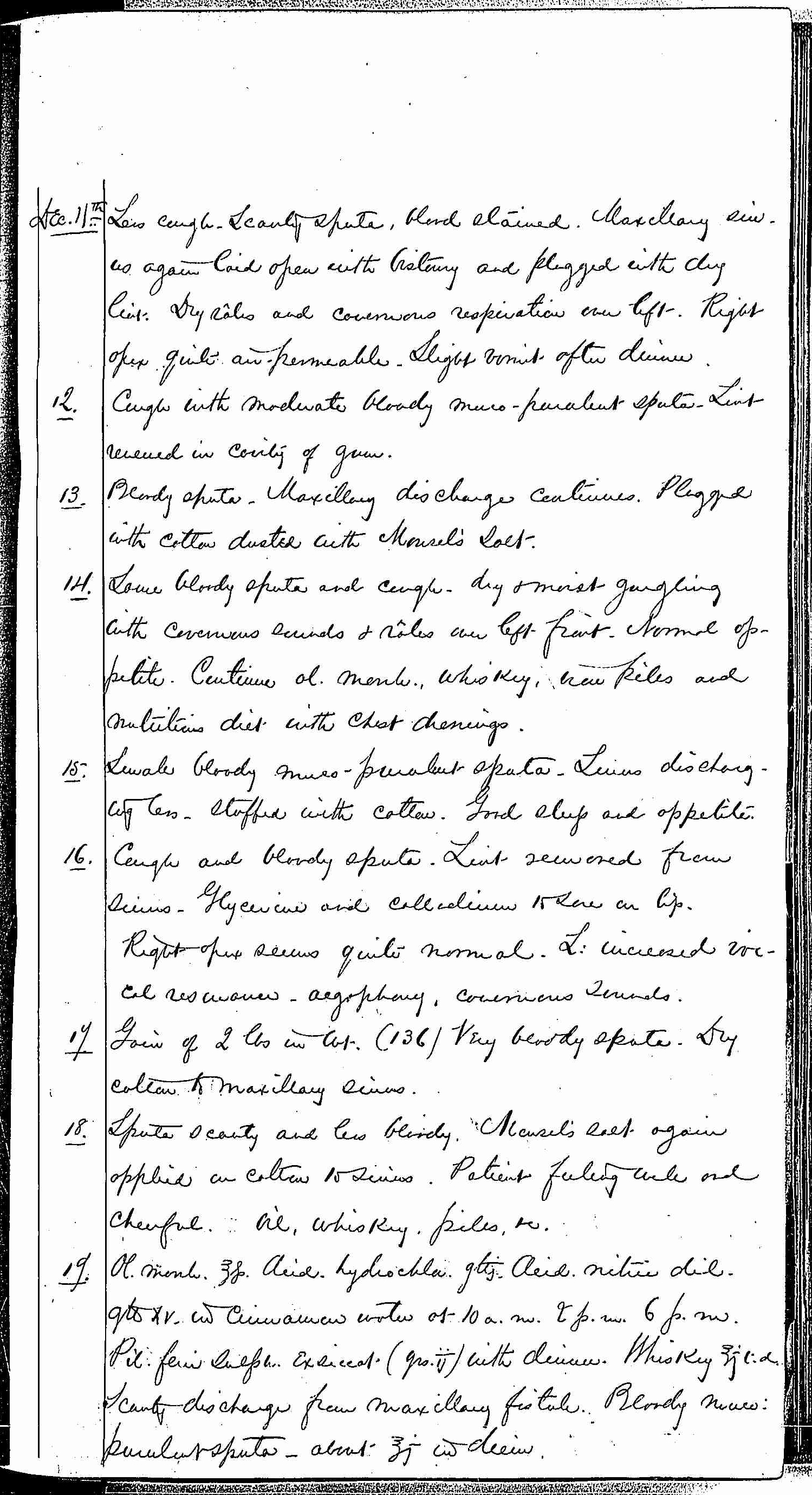 Entry for Bernard Drury (page 21 of 31) in the log Hospital Tickets and Case Papers - Naval Hospital - Washington, D.C. - 1868-69