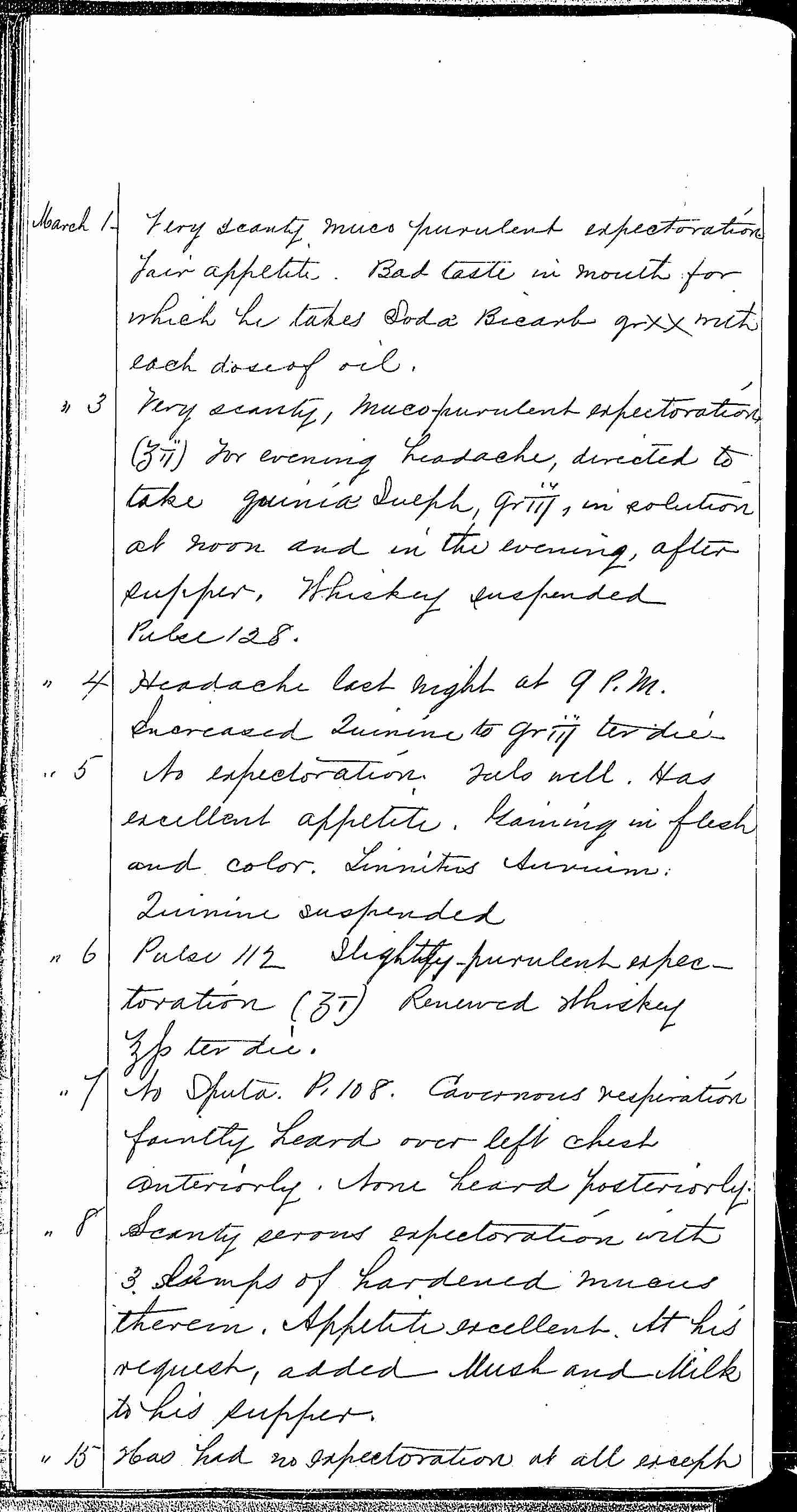 Entry for Richard Forn (page 16 of 21) in the log Hospital Tickets and Case Papers - Naval Hospital - Washington, D.C. - 1868-69