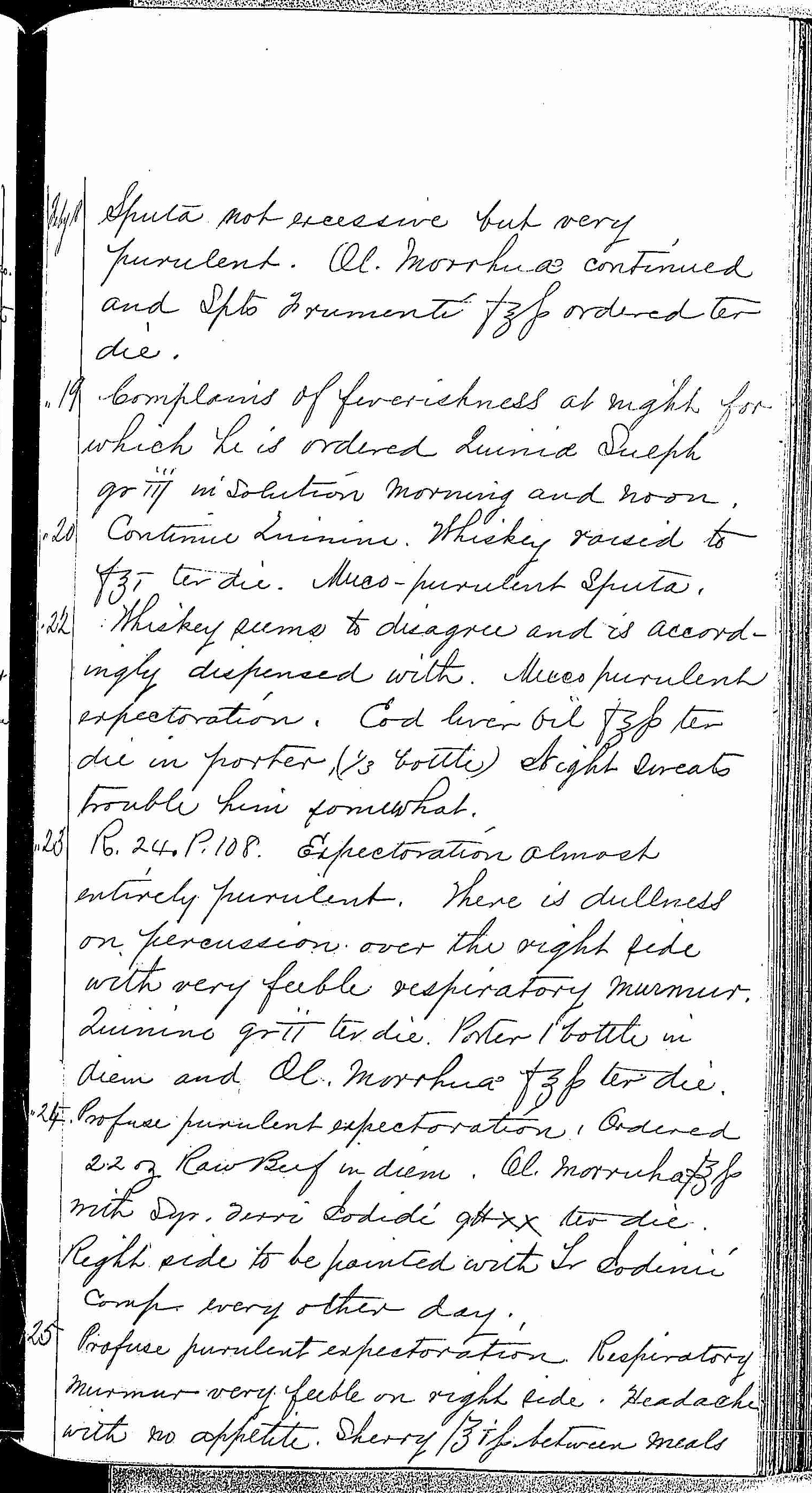 Entry for Peter C. Cheeks (page 7 of 16) in the log Hospital Tickets and Case Papers - Naval Hospital - Washington, D.C. - 1868-69