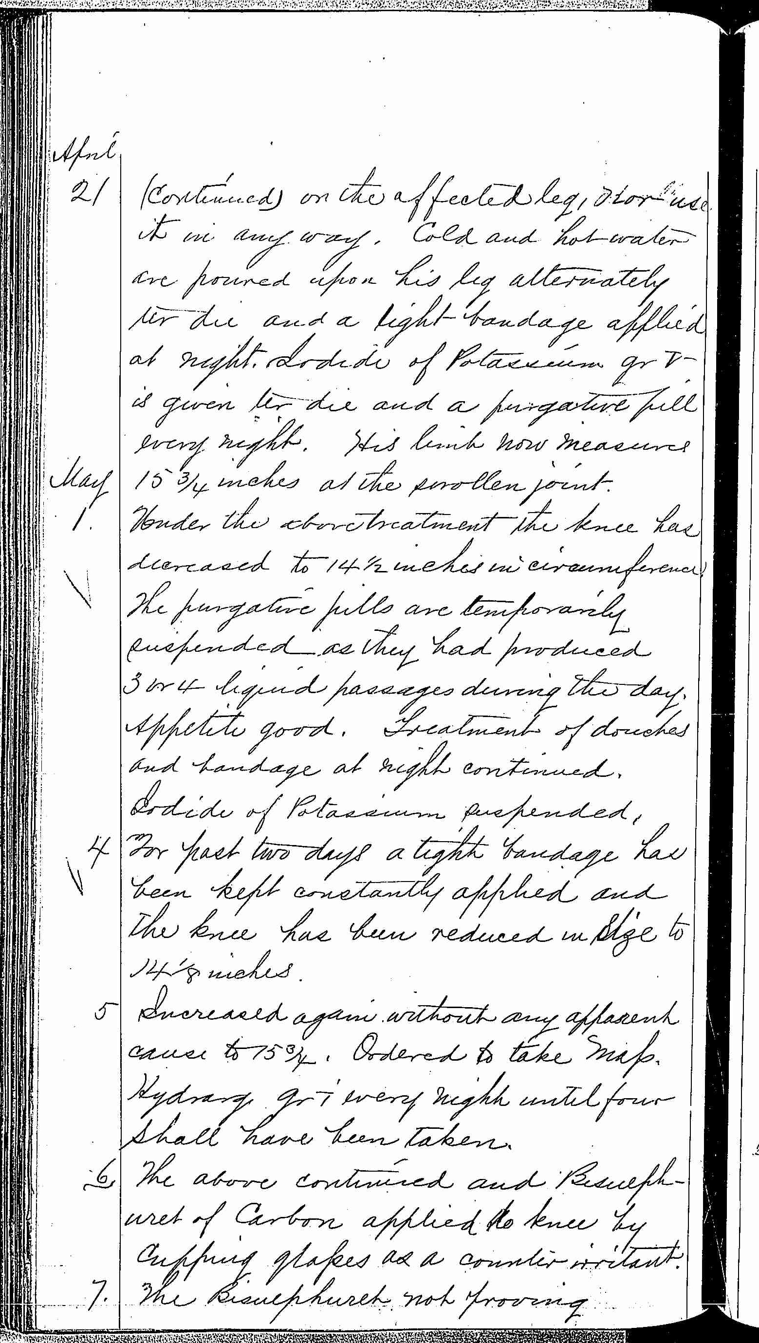 Entry for Henry James (page 6 of 8) in the log Hospital Tickets and Case Papers - Naval Hospital - Washington, D.C. - 1868-69