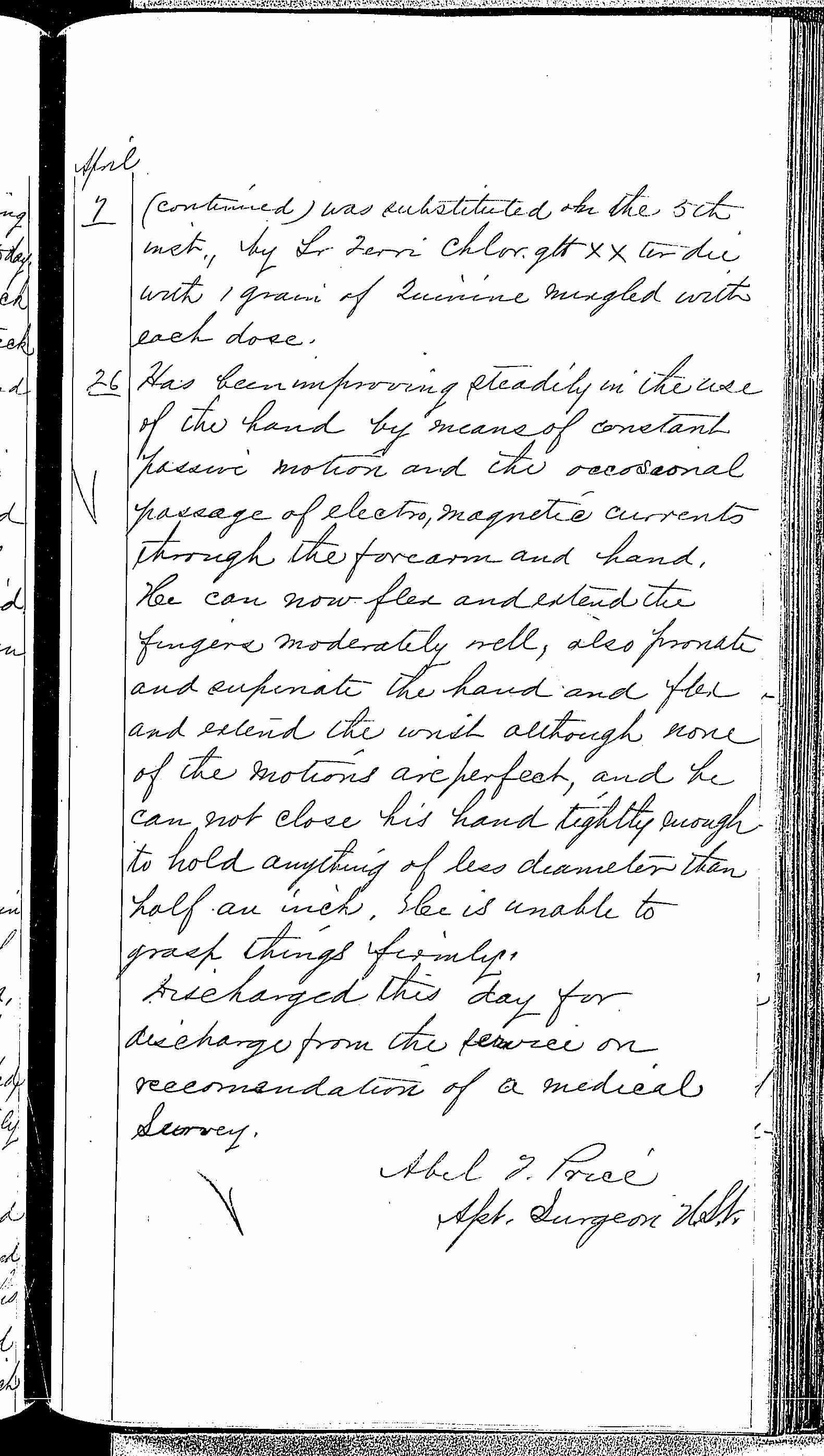 Entry for James Lockrey (page 5 of 5) in the log Hospital Tickets and Case Papers - Naval Hospital - Washington, D.C. - 1868-69