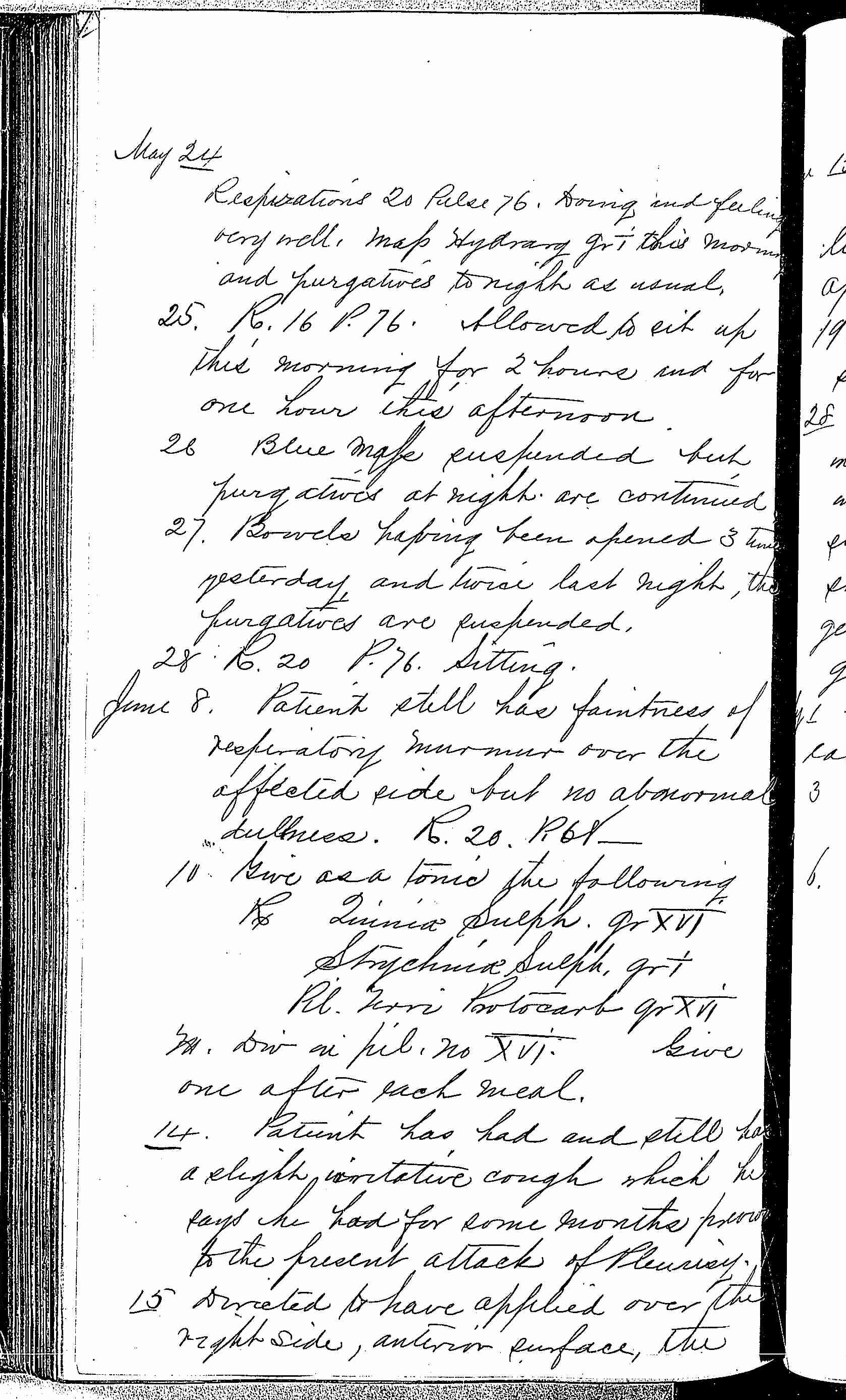 Entry for James W. Quinn (page 6 of 7) in the log Hospital Tickets and Case Papers - Naval Hospital - Washington, D.C. - 1868-69
