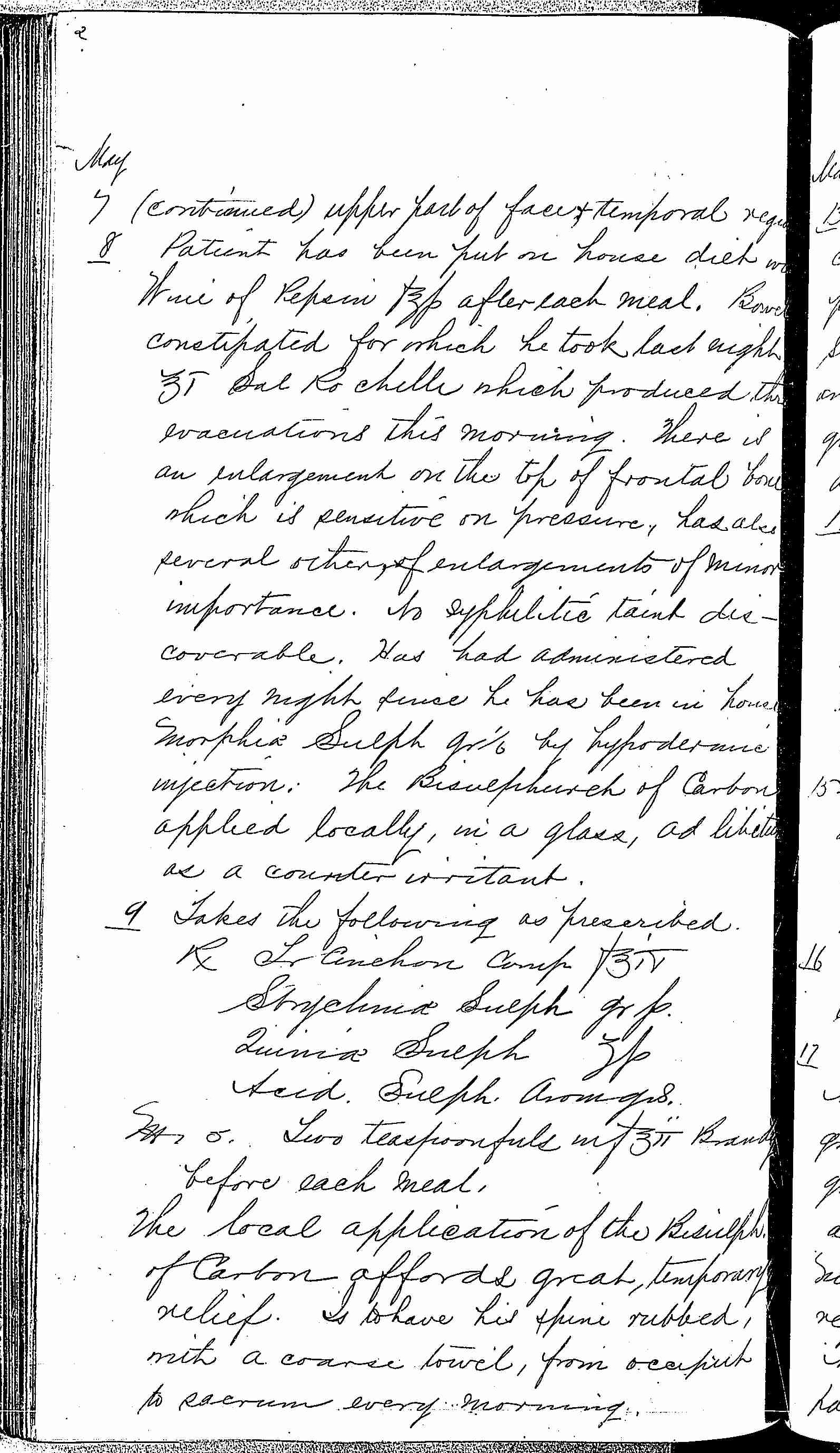 Entry for Edward Williams (page 2 of 6) in the log Hospital Tickets and Case Papers - Naval Hospital - Washington, D.C. - 1868-69