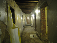 Ground Floor (Basement) Corridor Looking West - July 27, 2010