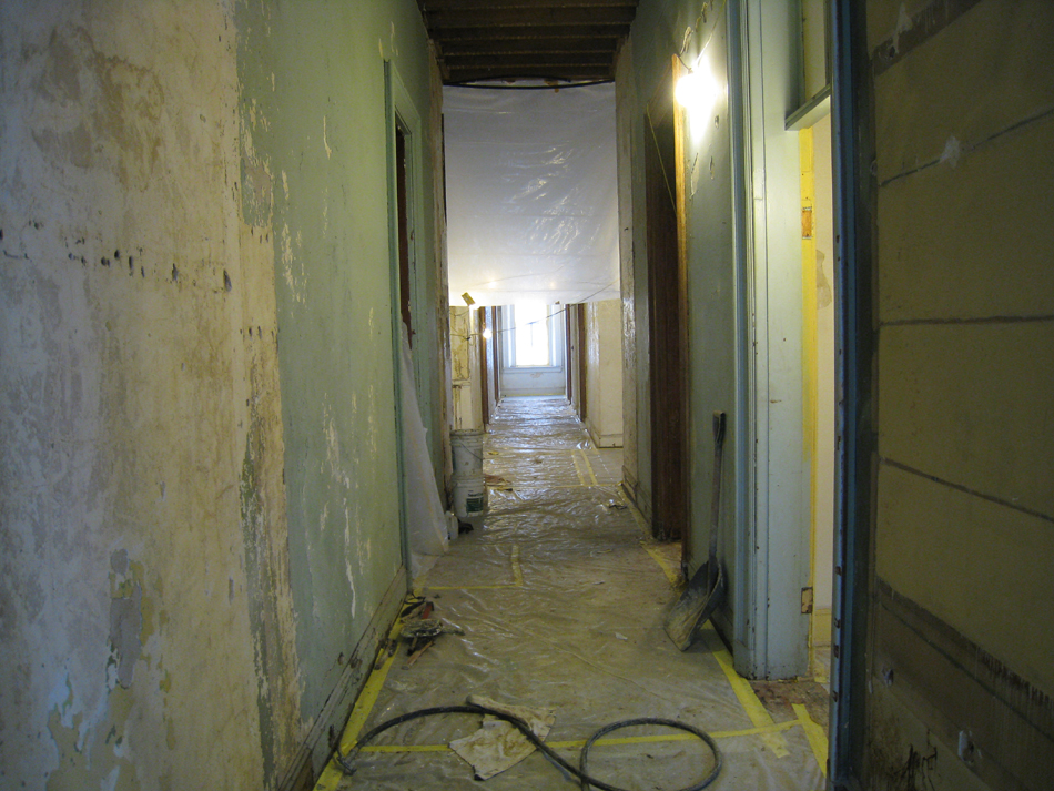Second Floor - Corridor Looking East - August 3, 2010