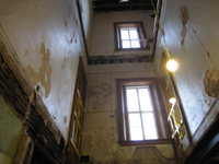 Ground Floor (Basement) - Southwest orner Looking at stairwell opening - September 8, 2010