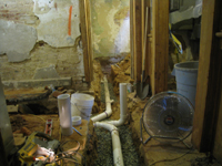 Ground Floor (Basement) - Plumbing, North Rooms - September 8, 2010