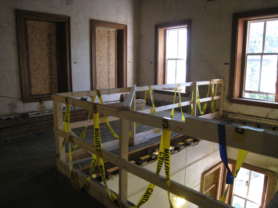 Second Floor - East Staircase Cut Out - September 8, 2010