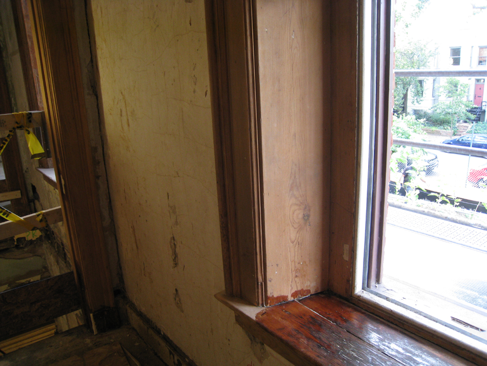 First Floor - Southwest Corner Frame Detail Before Priming