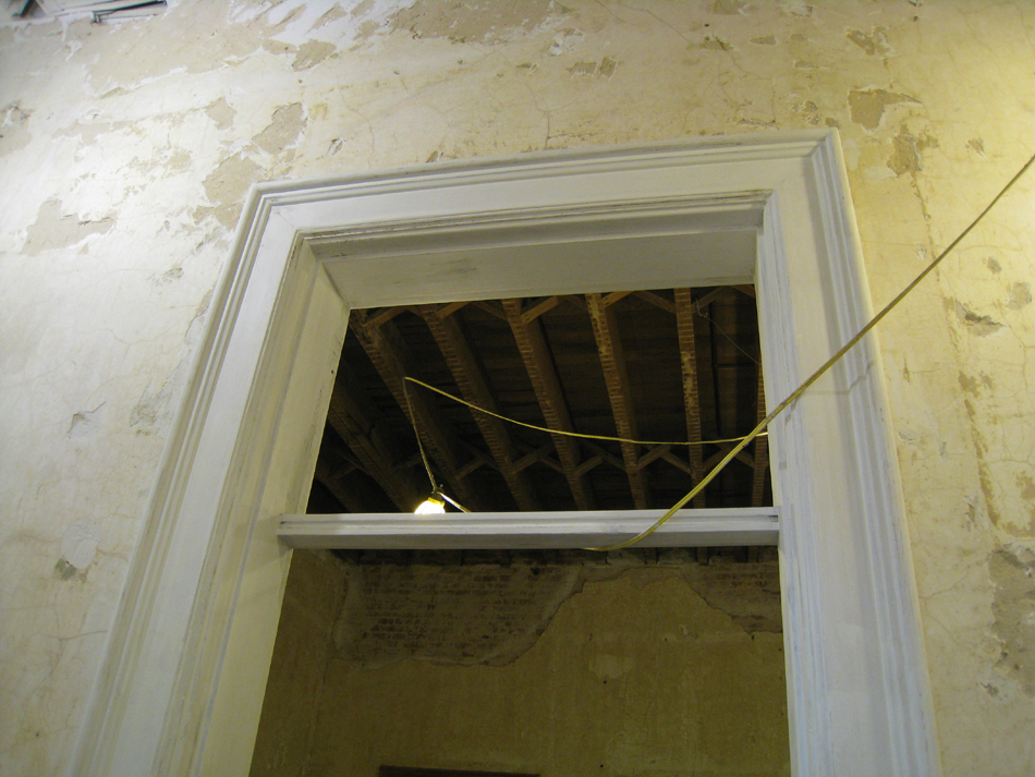 First Floor - Northwest Room Transom Detail