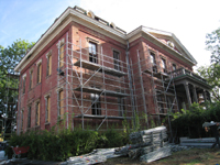 Elevation - South With Scaffolding - September 17, 2010