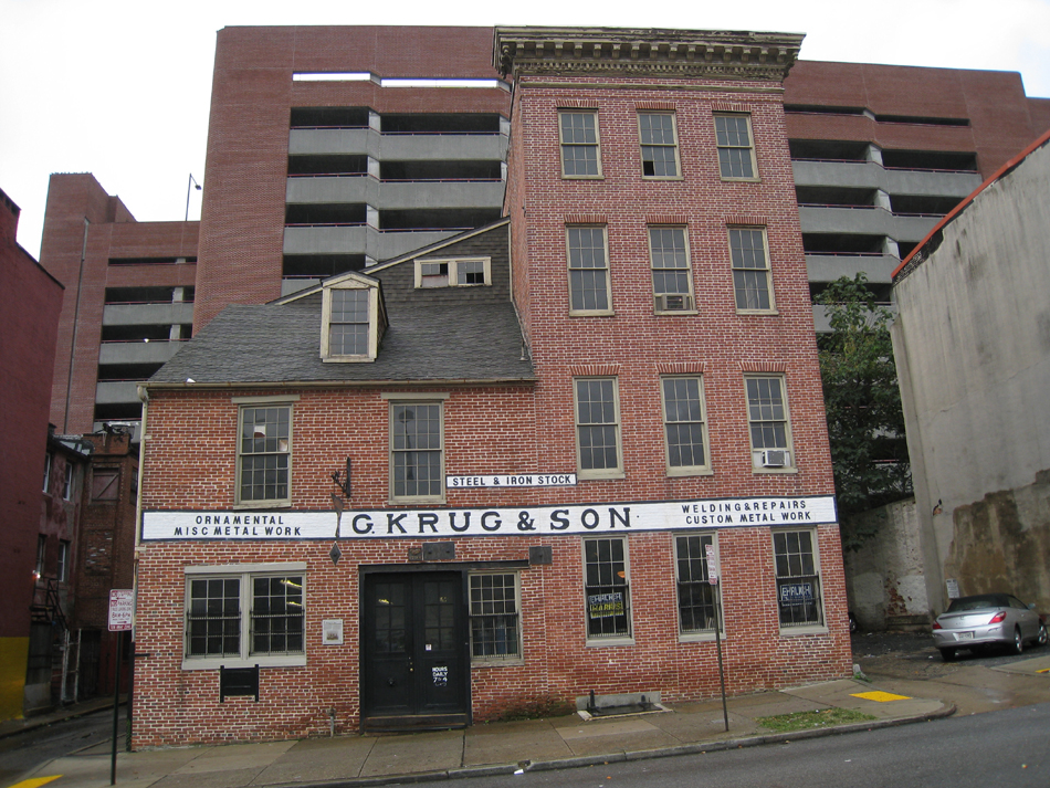 G. Krug and Son forge in Baltimore. Opened in 1810 and in the family since the Civil War