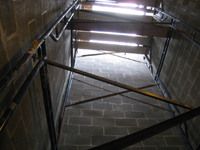 Second Floor - Elevator shaft looking up - October 11, 2010