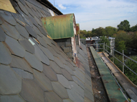Roof - View of east Mansard roof looking north - October 11, 2010