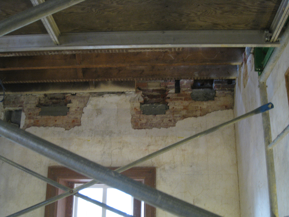 Second Floor--Supports for Stair (east side)