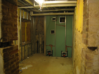 Ground Floor (Basement)--Bathroom just east of north door - December 28, 2010