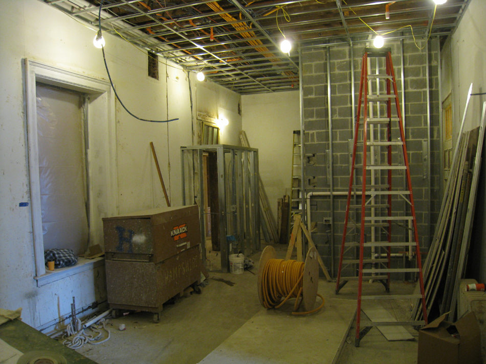 First Floor--North west room and elevator shaft - December 28, 2010