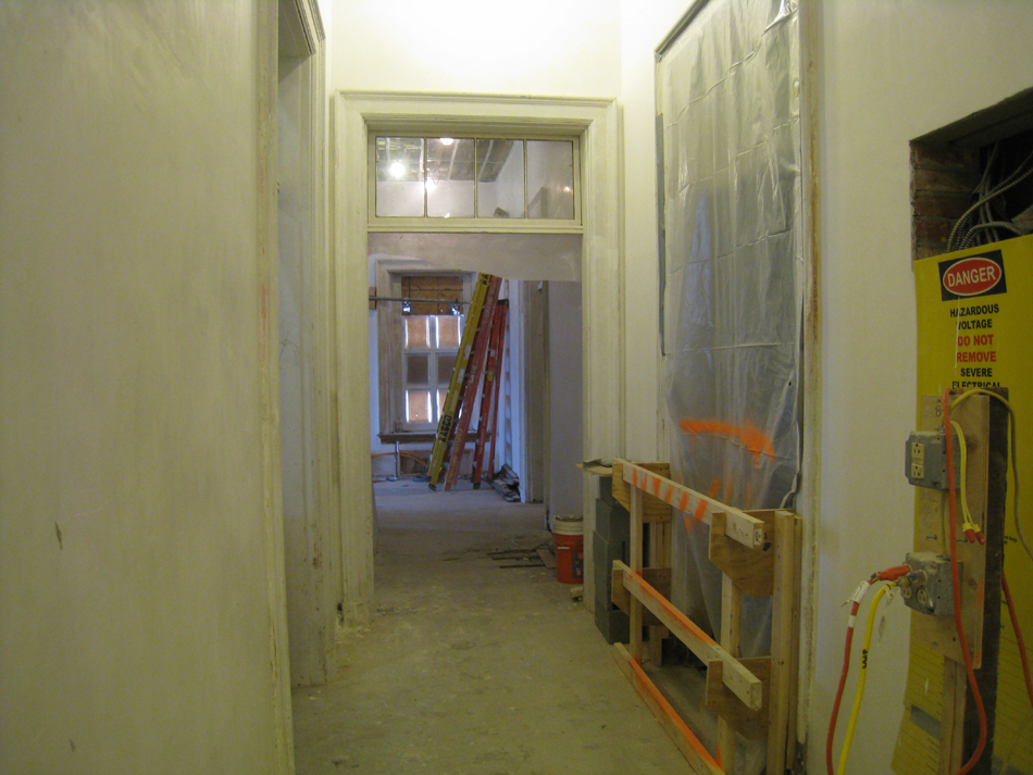 Second Floor-Corridor looking west - February 1, 2011