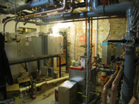 Ground Floor--Mechanical room with HVAC unit - February 18, 2011