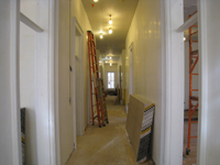 First Floor--East corridor looking west - March 19, 2011